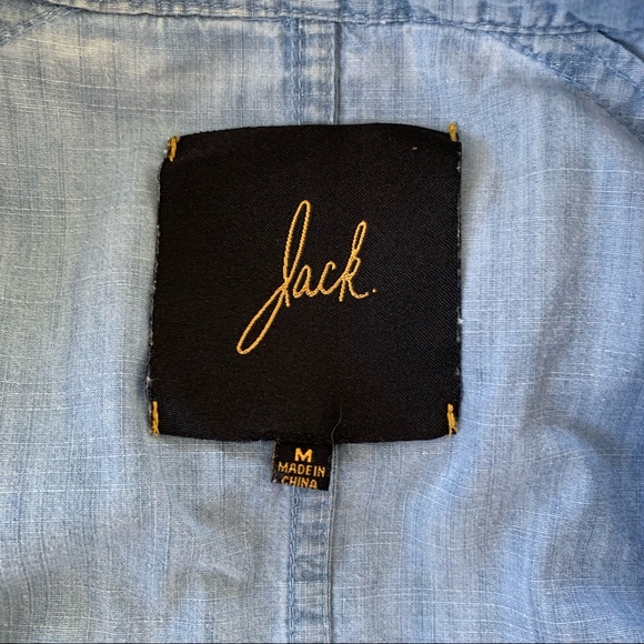 JACK by BB Dakota Light Blue Chambray Anorak Jacket - Picture 12 of 12